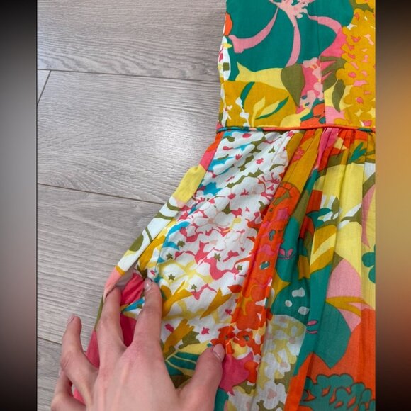 Tori Richard Honolulu Colourful Floral Fit & Flare Sun Dress - Picture 4 of 13